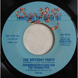 Grandmaster Flash & The Furious Five The Birthday Party USED VINYL 7INCH 45 RPM PROMO