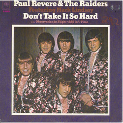 Paul Revere & The Raiders / Mark Lindsay Don't Take It So Hard USED VINYL 7INCH 45 RPM SINGLE