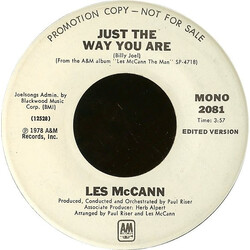 Les McCann Just The Way You Are USED VINYL 7INCH 45 RPM PROMO