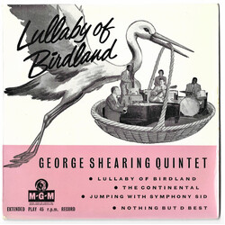 The George Shearing Quintet Lullaby Of Birdland USED VINYL 7INCH 45 RPM EP