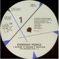 Everyday People (5) I Guess It Doesn't Matter USED VINYL 12INCH 45 RPM