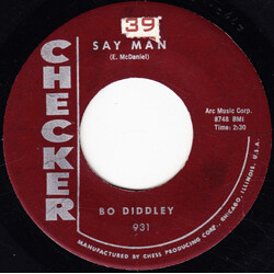 Bo Diddley Say Man / The Clock Strikes Twelve USED VINYL 7INCH 45 RPM SINGLE STYRENE