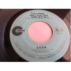Crow (4) Evil Woman Don't Play Your Games With Me USED VINYL 7INCH 45 RPM SINGLE