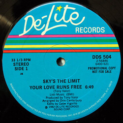 Sky's The Limit (2) / Tony Valor Sounds Orchestra Your Love Runs Free VINYL 12" USED