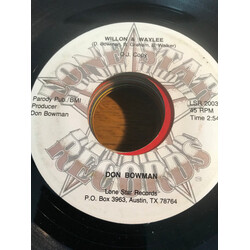 Don Bowman Willon And Waylee USED VINYL 7INCH 45 RPM PROMO