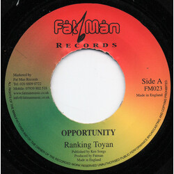 Toyan Opportunity USED VINYL 7INCH 45 RPM