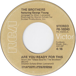 The Brothers / George Young (2) Are You Ready For This USED VINYL 7INCH 45 RPM STEREO