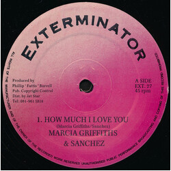 Marcia Griffiths / Sanchez How Much I Love You USED VINYL 12INCH 45 RPM