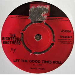 The Righteous Brothers Let The Good Times Roll Vinyl 7" USED