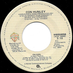 Con Hunley Oh Girl USED VINYL 7INCH 45 RPM