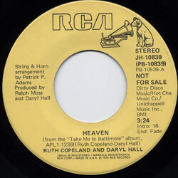Ruth Copeland / Daryl Hall Heaven USED VINYL 7INCH 45 RPM PROMO STEREO MONO