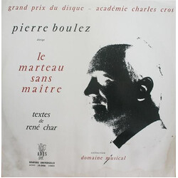 Pierre Boulez Le Marteau Sans Maître Vinyl LP USED