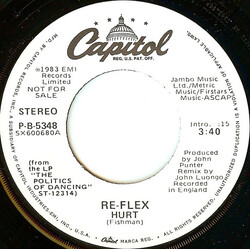 Re-Flex (2) Hurt USED VINYL 7INCH 45 RPM PROMO