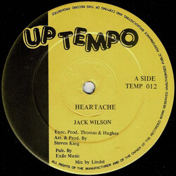 Jack Wilson (2) Heartache / No Bad Vibes USED VINYL 12INCH