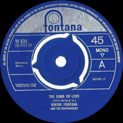 Wayne Fontana & The Mindbenders The Game Of Love USED VINYL 7INCH 45 RPM SINGLE MONO