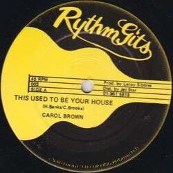 Carol Brown This Used To Be Your House USED VINYL 12INCH 45 RPM
