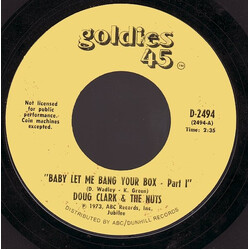Doug Clark & The Hot Nuts Baby Let Me Bang Your Box USED VINYL 7INCH 45 RPM REISSUE