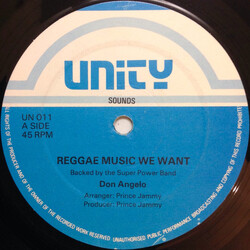 Don Angelo Reggae Music We Want / Petty Robber USED VINYL 12INCH 45 RPM MISPRINT