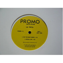 La Toya Jackson Stay The Night / Camp Kuchi Kaiai USED VINYL 12INCH LIMITED EDITION