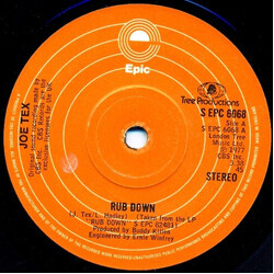 Joe Tex Rub Down USED VINYL 7INCH 45 RPM STEREO