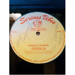 Professor Lee Freedom To Bondage USED VINYL 12INCH 45 RPM