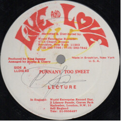 Lecturer / Anthony Malvo Punnany Too Sweet / How Glad I Am USED VINYL 12INCH 45 RPM