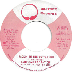Brownsville Station Smokin' In The Boy's Room Vinyl 7" USED