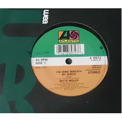 Bette Midler The Wind Beneath My Wings USED VINYL 7INCH 45 RPM