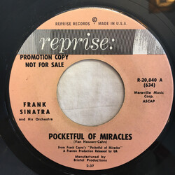 Frank Sinatra And His Orchestra Pocketful Of Miracles USED VINYL 7INCH 45 RPM PROMO