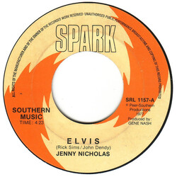 Jenny Nicholas Elvis Vinyl 7" USED