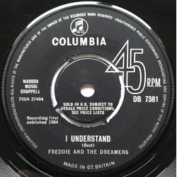 Freddie & The Dreamers I Understand Vinyl 7" USED