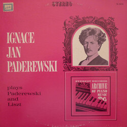 Ignacy Jan Paderewski Plays Paderewski And Liszt Vinyl LP USED