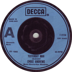 Chris Andrews (3) Yesterday Man Vinyl 7" USED