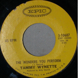 Tammy Wynette The Wonders You Perform USED VINYL 7INCH 45 RPM