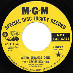 The Tales Of Jonathan Weird Strange Girls USED VINYL 7INCH 45 RPM SINGLE PROMO