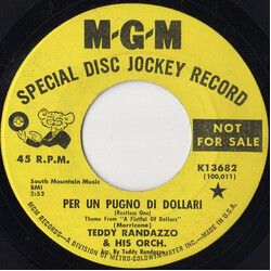 Teddy Randazzo And His Orchestra Per Un Pugno Di Dollari / Take Me Back Vinyl 7" USED