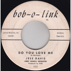 Jess Davis / Jimmie Haskell And His Orchestra Do You Love Me / There Is No Greater Love USED VINYL 7INCH 45 RPM SINGLE
