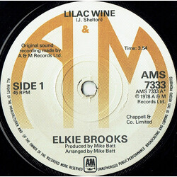 Elkie Brooks Lilac Wine USED VINYL 7INCH SINGLE 45 RPM
