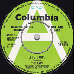 The Cats Let's Dance USED VINYL 7INCH 45 RPM PROMO