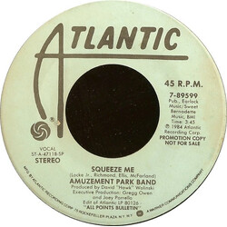 Amuzement Park Squeeze Me USED VINYL 7INCH 45 RPM SINGLE PROMO