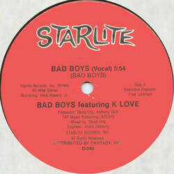 Bad Boys / K Love Bad Boys USED VINYL 12INCH 45 RPM STEREO