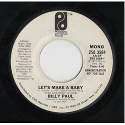 Billy Paul Let's Make A Baby USED VINYL 7INCH 45 RPM SINGLE PROMO STEREO MONO