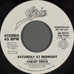 Cheap Trick Saturday At Midnight USED VINYL 7INCH 45 RPM PROMO STYRENE STEREO