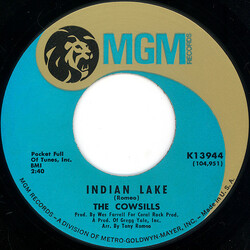 The Cowsills Indian Lake / Newspaper Blanket USED VINYL 7INCH 45 RPM SINGLE