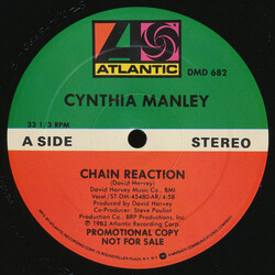 Cynthia Manley Chain Reaction / Love Ain't Easy USED VINYL 12INCH PROMO 33 S RPM