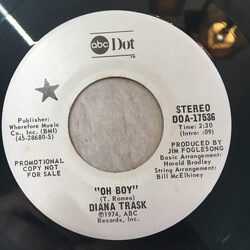 Diana Trask Oh Boy USED VINYL 7INCH 45 RPM SINGLE PROMO STEREO