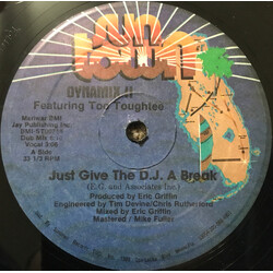 Dynamix II / Too Tough Tee Just Give The D.J. A Break USED VINYL 12INCH 33 S RPM REISSUE
