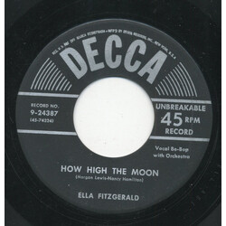 Ella Fitzgerald / The Daydreamers How High The Moon / You Turned The Tables On Me USED VINYL 7INCH 45 RPM SINGLE