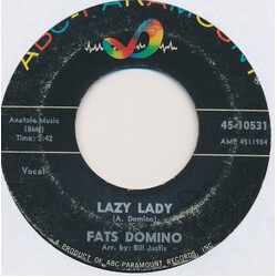 Fats Domino Lazy Lady / I Don't Want To Set The World On Fire USED VINYL 7INCH 45 RPM SINGLE