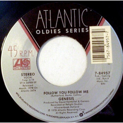 Genesis Follow You Follow Me / Illegal Alien USED VINYL 7INCH 45 RPM